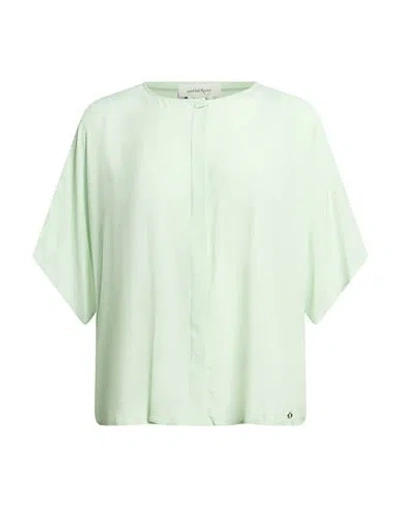 Ottod'ame Woman Shirt Light Green Size 2 Acetate, Silk In Multi