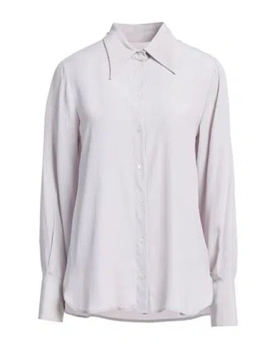 Ottod'ame Woman Shirt Light Grey Size 6 Acetate, Silk