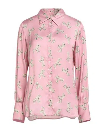 Ottod'ame Woman Shirt Light Pink Size 10 Viscose