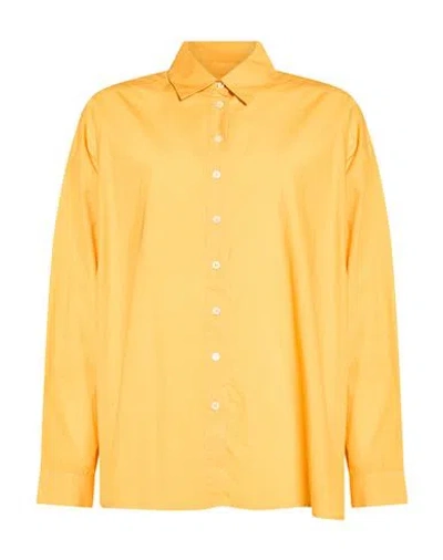 Ottod'ame Woman Shirt Marigold Size 4 Cotton In Yellow