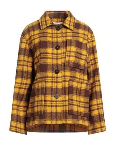 Ottod'ame Woman Shirt Marigold Size 4 Virgin Wool In Yellow