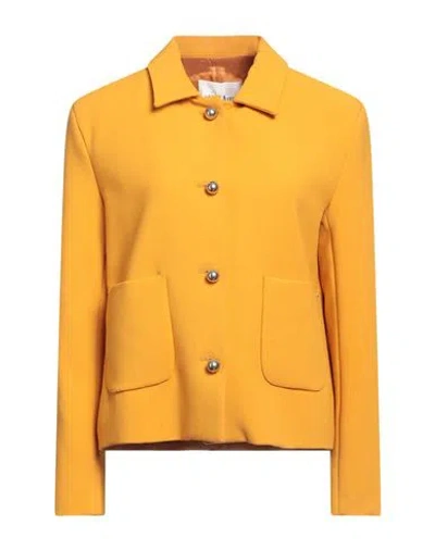 Ottod'ame Woman Shirt Marigold Size 6 Polyester, Viscose, Elastane In Yellow