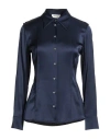 Ottod'ame Woman Shirt Midnight Blue Size 8 Viscose In Blue