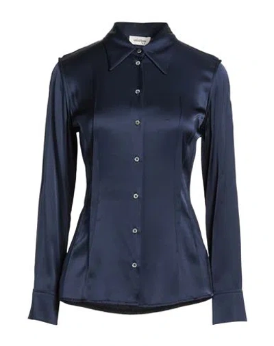 Ottod'ame Woman Shirt Midnight Blue Size 8 Viscose