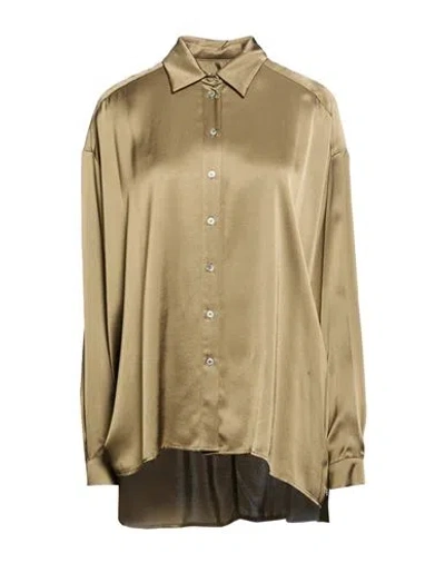 Ottod'ame Woman Shirt Military Green Size 12 Viscose