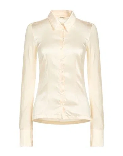 Ottod'ame Woman Shirt Off White Size 8 Silk, Elastane, Viscose In Pink