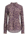 Ottod'ame Woman Shirt Purple Size 8 Viscose In Purple