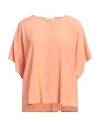 Ottod'ame Woman Shirt Salmon Pink Size 10 Acetate, Silk