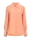 Ottod'ame Woman Shirt Salmon Pink Size 8 Acetate, Silk