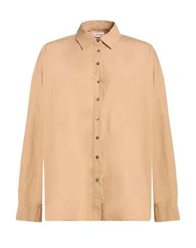 Ottod'ame Woman Shirt Sand Size 10 Cotton In Brown