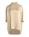 Ottod'ame Woman Shirt Sand Size 12 Viscose In Beige