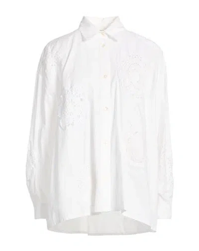 Ottod'ame Woman Shirt White Size 10 Cotton