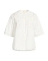 Ottod'ame Woman Shirt White Size 8 Cotton, Polyester