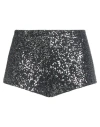 Ottod'ame Woman Shorts & Bermuda Shorts Lead Size 8 Polyester In Black