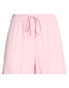 Ottod'ame Woman Shorts & Bermuda Shorts Pink Size 4 Acetate, Silk In Pink