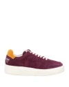 Ottod'ame Woman Sneakers Plum Size 6 Leather In Purple