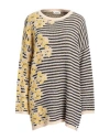 Ottod'ame Woman Sweater Beige Size 6 Cotton, Polyamide In Beige