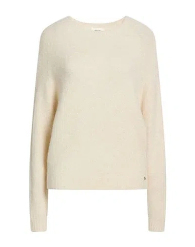 Ottod'ame Woman Sweater Cream Size 8 Polyamide, Acrylic, Synthetic Fibers, Wool, Alpaca Wool In Neutral