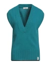 Ottod'ame Woman Sweater Deep Teal Size 6 Recycled Cashmere, Wool In Green