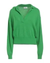 Ottod'ame Woman Sweater Green Size 8 Merino Wool, Viscose, Polyamide, Cashmere