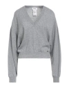 Ottod'ame Woman Sweater Grey Size 10 Merino Wool, Viscose, Polyamide, Cashmere