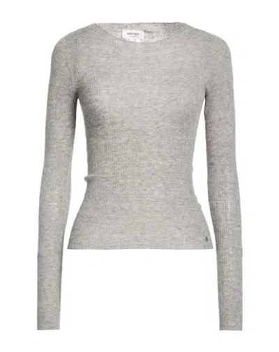 Ottod'ame Woman Sweater Grey Size 4 Polyamide, Alpaca Wool, Wool