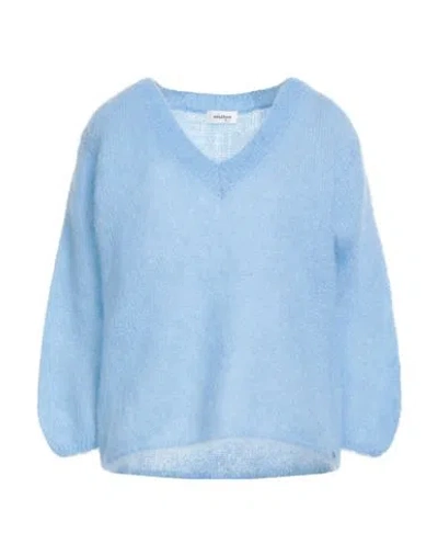 Ottod'ame Woman Sweater Light Blue Size 8 Mohair Wool, Polyamide, Elastane