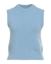 Ottod'ame Woman Sweater Light Blue Size 8 Polyamide, Acrylic, Wool, Alpaca Wool, Elastane