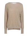 Ottod'ame Woman Sweater Light Brown Size 6 Wool, Polyamide In Brown