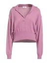 Ottod'ame Woman Sweater Magenta Size 6 Merino Wool, Viscose, Polyamide, Cashmere