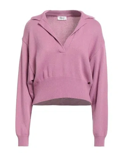 Ottod'ame Woman Sweater Magenta Size 6 Merino Wool, Viscose, Polyamide, Cashmere