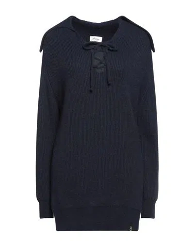 Ottod'ame Woman Sweater Midnight Blue Size 8 Acrylic, Wool, Viscose, Alpaca Wool, Polyester