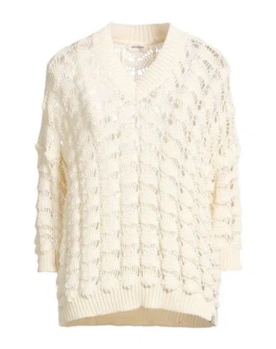 Ottod'ame Woman Sweater Off White Size 8 Polyester, Cotton, Polyamide