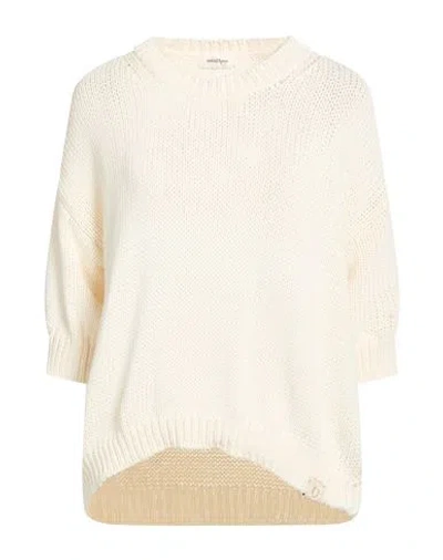 Ottod'ame Woman Sweater Off White Size M Polyester, Cotton, Polyamide In Multi