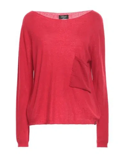 Ottod'ame Woman Sweater Red Size 6 Merino Wool, Cashmere