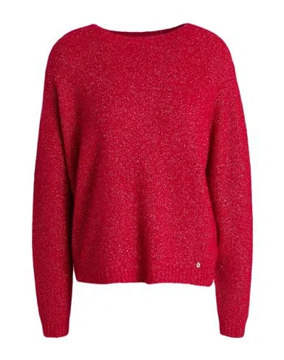 Ottod'ame Woman Sweater Red Size 8 Polyamide, Acrylic, Synthetic Fibers, Wool, Alpaca Wool