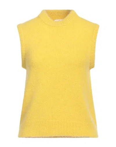 Ottod'ame Woman Sweater Yellow Size 2 Polyamide, Acrylic, Wool, Alpaca Wool, Elastane