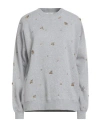 Ottod'ame Woman Sweatshirt Grey Size 12 Cotton