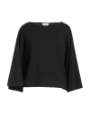 Ottod'ame Woman T-shirt Black Size 8 Cotton