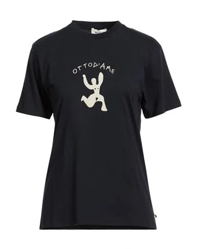 Ottod'ame Woman T-shirt Midnight Blue Size 12 Cotton