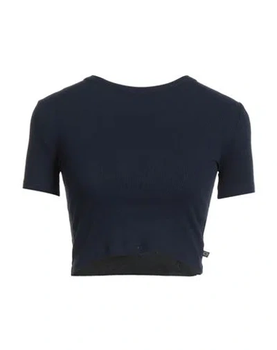 Ottod'ame Woman T-shirt Navy Size 6 Viscose, Elastane