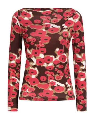Ottod'ame Woman T-shirt Red Size 4 Viscose, Elastane