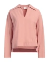 Ottod'ame Woman Top Antique Rose Size 10 Cotton In Pink