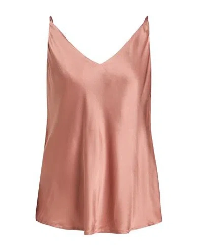 Ottod'ame Woman Top Antique Rose Size 10 Viscose In Pink