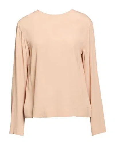 Ottod'ame Woman Top Antique Rose Size 12 Acetate, Silk In Neutral