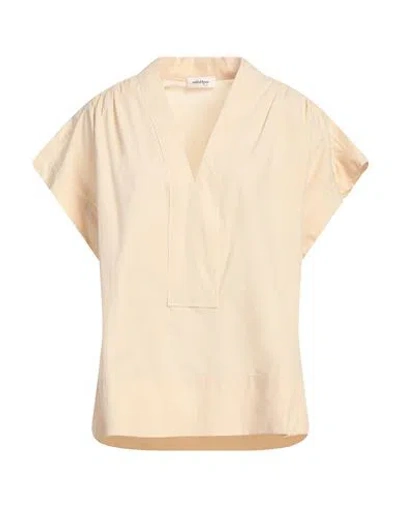 Ottod'ame Woman Top Beige Size 10 Cotton