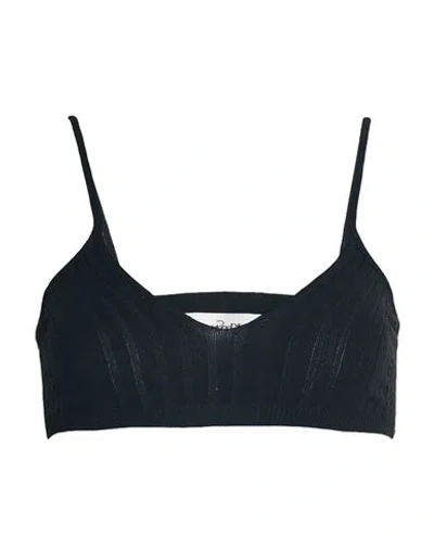 Ottod'ame Woman Top Black Size 10 Viscose