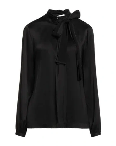 Ottod'ame Woman Top Black Size 10 Viscose