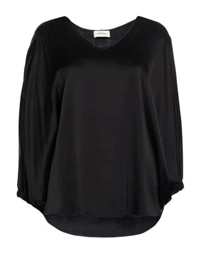 Ottod'ame Woman Top Black Size 10 Viscose