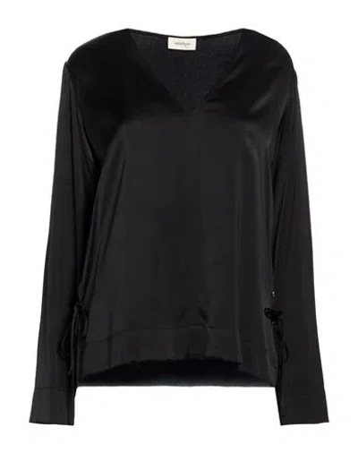 Ottod'ame Woman Top Black Size 10 Viscose
